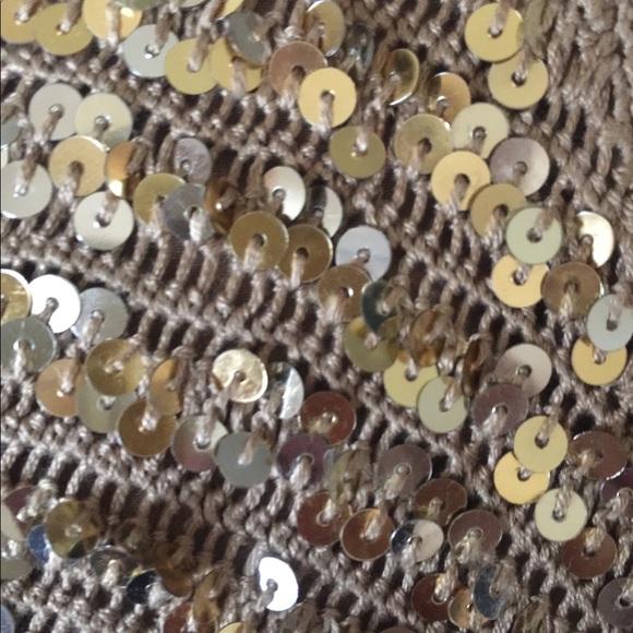 BCBG Maxazria Gold Sequin Dress - Picture 5 of 6